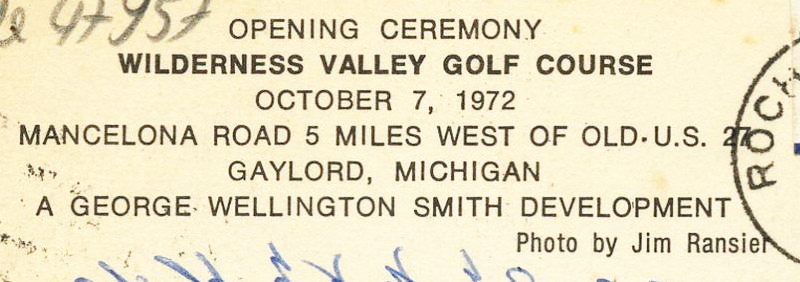 Black Forest At Wilderness Valley (Wilderness Valley Golf Course) - Vintage Postcard